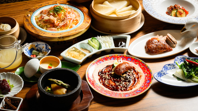 北京ダックと中華みね 料理